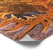 Poster Van Gogh - Still Life with 5 Sunflowers (Coin)