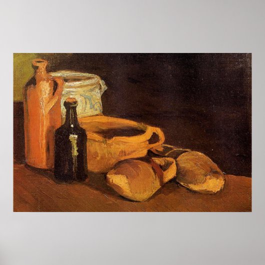 Poster Van Gogh - Still Life with Clogs and Pots (Devant)