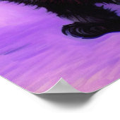 Poster Van Gogh Style Chat pourpre (Coin)