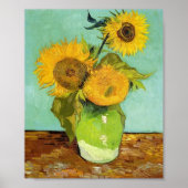 Poster Van Gogh - Sunflowers (Devant)