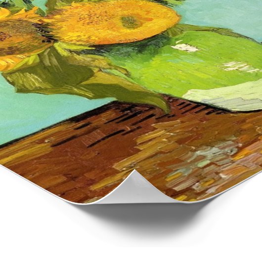 Poster Van Gogh - Sunflowers (Coin)