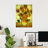 Poster Van Gogh - Sunflowers, 14 (Bureau à domicile)