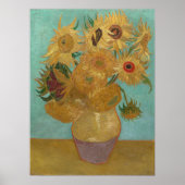 Poster Van Gogh - Sunflowers, 3ème version, répétition (Devant)