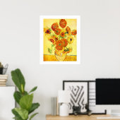 Poster Van Gogh SunflowersArt fin Imprimer 20x24 (Bureau à domicile)