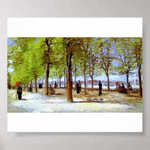 Poster Van Gogh - Terrasse dans le jardin du Luxembourg