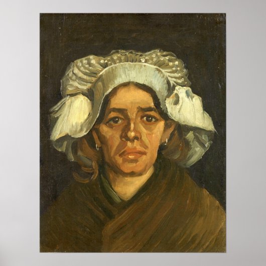 Poster Van Gogh - Tête de femme (Devant)