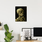 Poster Van Gogh - Tête D'Un Squelette Avec Un Cigar Brûla (Bureau à domicile)