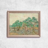 Poster Van Gogh The Olive Orchard Trees Old Art