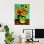 Poster Van Gogh - Tournesols, Trois (Bureau à domicile)