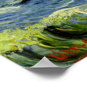 Poster Van Gogh - Un bateau de pêche en mer (Coin)