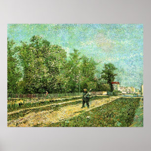 Poster Van Gogh - Un homme avec pique...