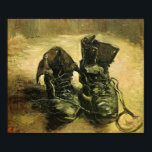 Poster Van Gogh - Une paire de chaussures<br><div class="desc">Ce chef-d'oeuvre de la nature morte, intitulé A Pair of Shoes, est réalisé par le célèbre artiste Vincent van Gogh à l'huile sur toile. Il relève du style post-impressionnisme et a été complété par van gogh en 1886. Vincent van Gogh était un peintre post-impressionniste hollandais dont l'oeuvre, remarquable par sa...</div>