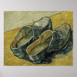 Poster Van Gogh - Une paire de sabots en cuir