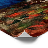 Poster Van Gogh - Vase avec des fleurs de Cornouailles et (Coin)