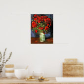 Poster Van Gogh - Vase avec des pépites rouges (Cuisine)