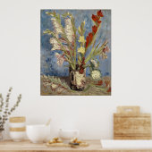 Poster Van Gogh - Vase avec gladioli et chinois (Cuisine)