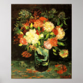 Poster Van Gogh Vase avec les oeillets (Devant)