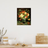 Poster Van Gogh Vase avec les oeillets (Cuisine)