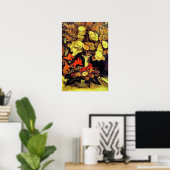 Poster Van Gogh, Vase avec Lunaria, (Bureau à domicile)
