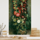 Poster Van Gogh Vase with Hollyhocks (Cuisine)
