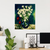 Poster Van Gogh Vase with Viscaria (Bureau à domicile)