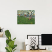 Poster Van Gogh - Vergers en fleurs Vue d'Arles (Bureau à domicile)