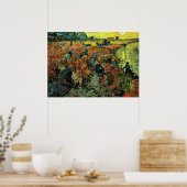 Poster Van Gogh - Vignobles rouges à Arles (Cuisine)
