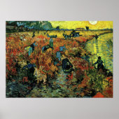 Poster Van Gogh - Vignobles rouges à Arles (Devant)