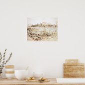 Poster Van Gogh - Vue D'Arles 1888 (Cuisine)