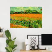 Poster Van Gogh - Vue d'Arles avec Irises (Bureau à domicile)