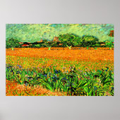 Poster Van Gogh - Vue d'Arles avec Irises (Devant)