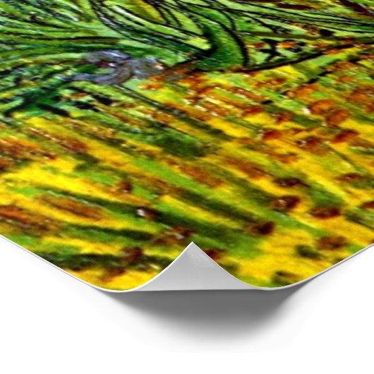 Poster Van Gogh - Vue d'Arles avec Irises, 1888 (Coin)