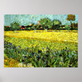 Poster Van Gogh - Vue d'Arles avec Irises, 1888 (Devant)