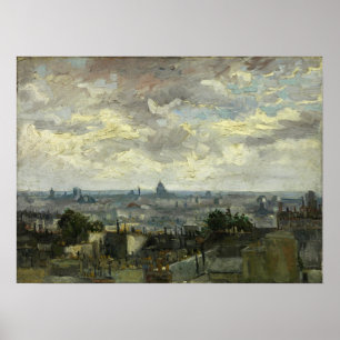 Poster Van Gogh - Vue de Paris