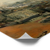 Poster Van Gogh - Vue de Paris depuis Montmartre (Coin)