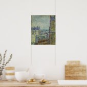 Poster Van Gogh - Vue depuis l'appartement de Theo (Cuisine)