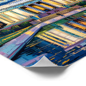 Poster Van Gogh Washington DC Travel Art Lincoln Memorial (Coin)