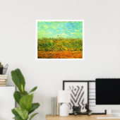 Poster Van Gogh - Wheat Field with a Lark, (Bureau à domicile)