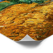 Poster Van Gogh - Wheatfield avec Cypress Tree, (Coin)