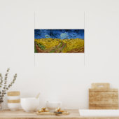 Poster Van Gogh - Wheatfield With Crows (Cuisine)