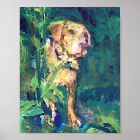 Poster Van Gogh, Yellow Lab (Devant)