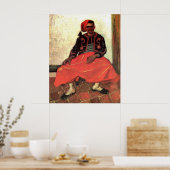 Poster Van Gogh, Zouave assis, Art de l'impressionnisme V (Cuisine)