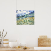 Poster Van Gogh's Landscape from Saint-Rémy Canvas Print (Cuisine)