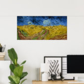 Poster Van Gogh's Wheatfield with Crows (Bureau à domicile)