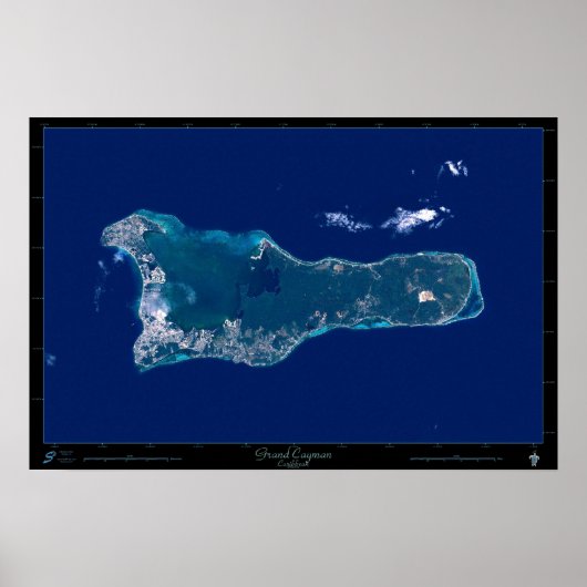 Poster van Grand Cayman-satelliet (Voorkant)