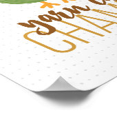 Poster van groene en bruine kippen (Hoek)