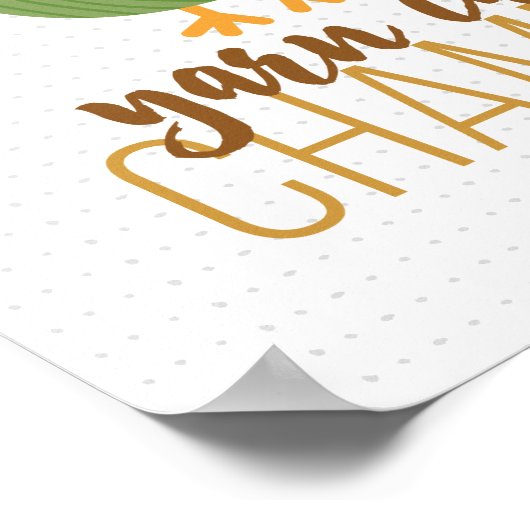 Poster van groene en bruine kippen (Hoek)