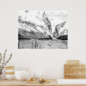 Poster van Gull en Mountains (Keuken)