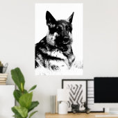 Poster van herder (Thuiskantoor)