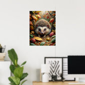 Poster van herfstdieren (Thuiskantoor)